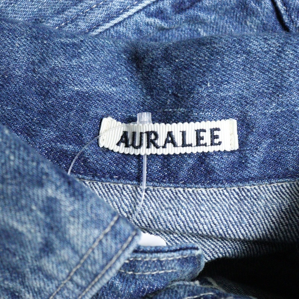 AURALEE(オーラリー) 23SS SELVEDGE LIGHT DENIM BLOUSON セルビッジ ライトデニム トラッカージャケット ブルゾン インディゴ A23SB01LE