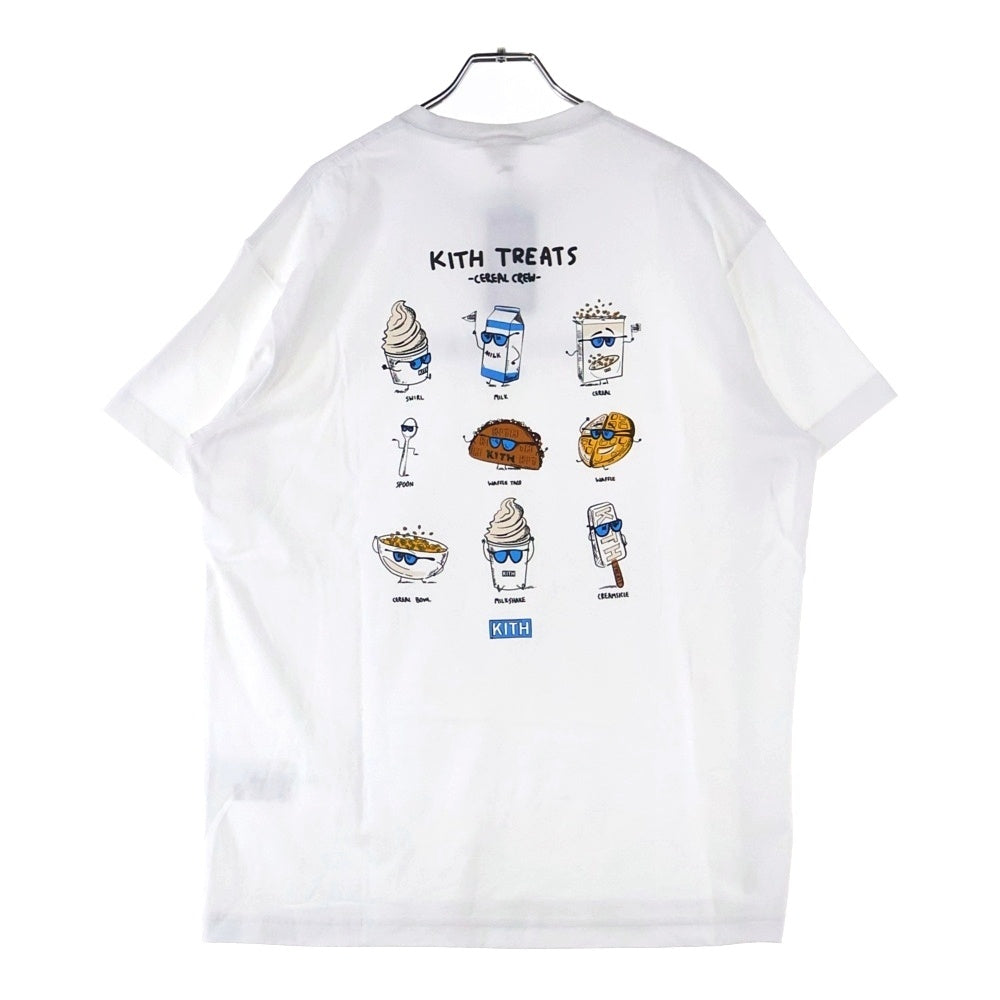 KITH(キス) 24SS Treats Mascot Tee トリート マスコット 両面プリント クルーネック 半袖Tシャツ カットソー ホワイト 24-073-066-0002-7-0