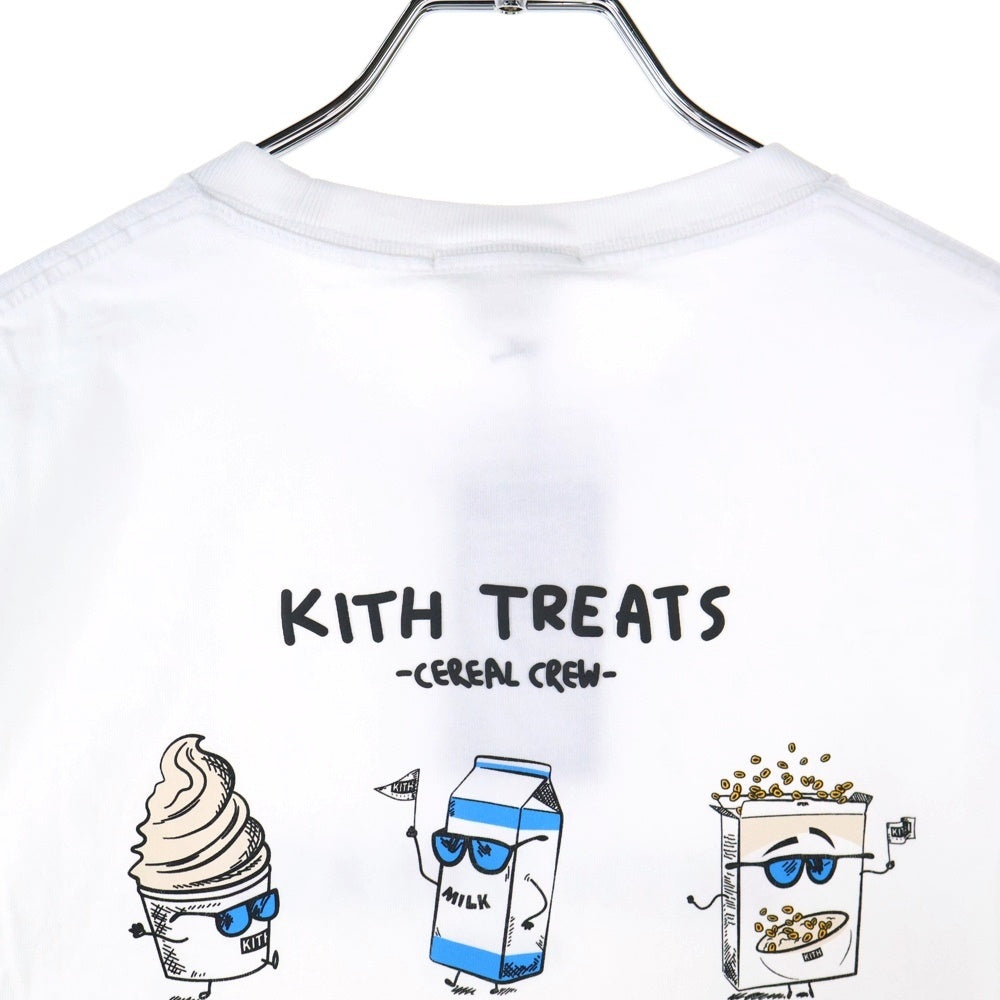 KITH(キス) 24SS Treats Mascot Tee トリート マスコット 両面プリント クルーネック 半袖Tシャツ カットソー ホワイト 24-073-066-0002-7-0
