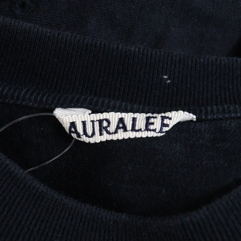 AURALEE(オーラリー) 16SS STAND-UP TEE スタンドアップ ヘビーウェイト クルーネック 半袖Tシャツ カットソー ブラック A6ST01SU