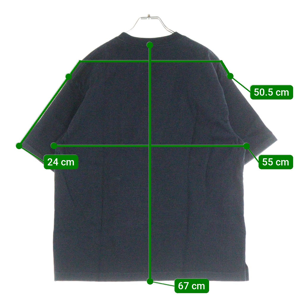 AURALEE(オーラリー) 16SS STAND-UP TEE スタンドアップ ヘビーウェイト クルーネック 半袖Tシャツ カットソー ブラック A6ST01SU