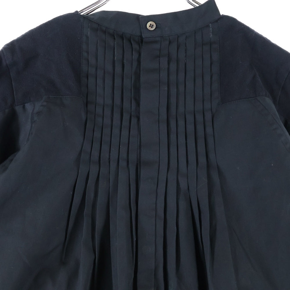 Sacai(サカイ) ドッキング 胸ポケット バックボタン カットソー 半袖Tシャツ ブラック レディース SCW-022