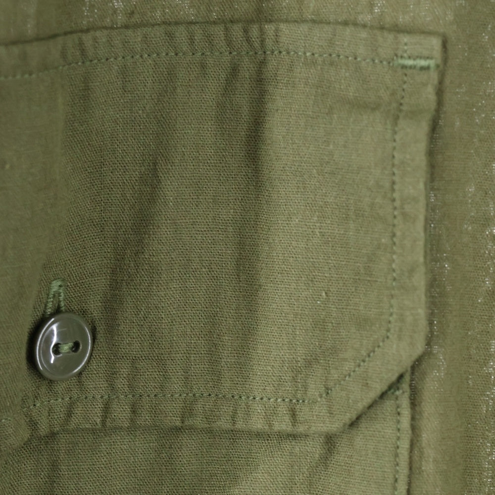 COMOLI(コモリ) 21SS ベタシャン CPO コットン 長袖シャツ カーキ T01-02011