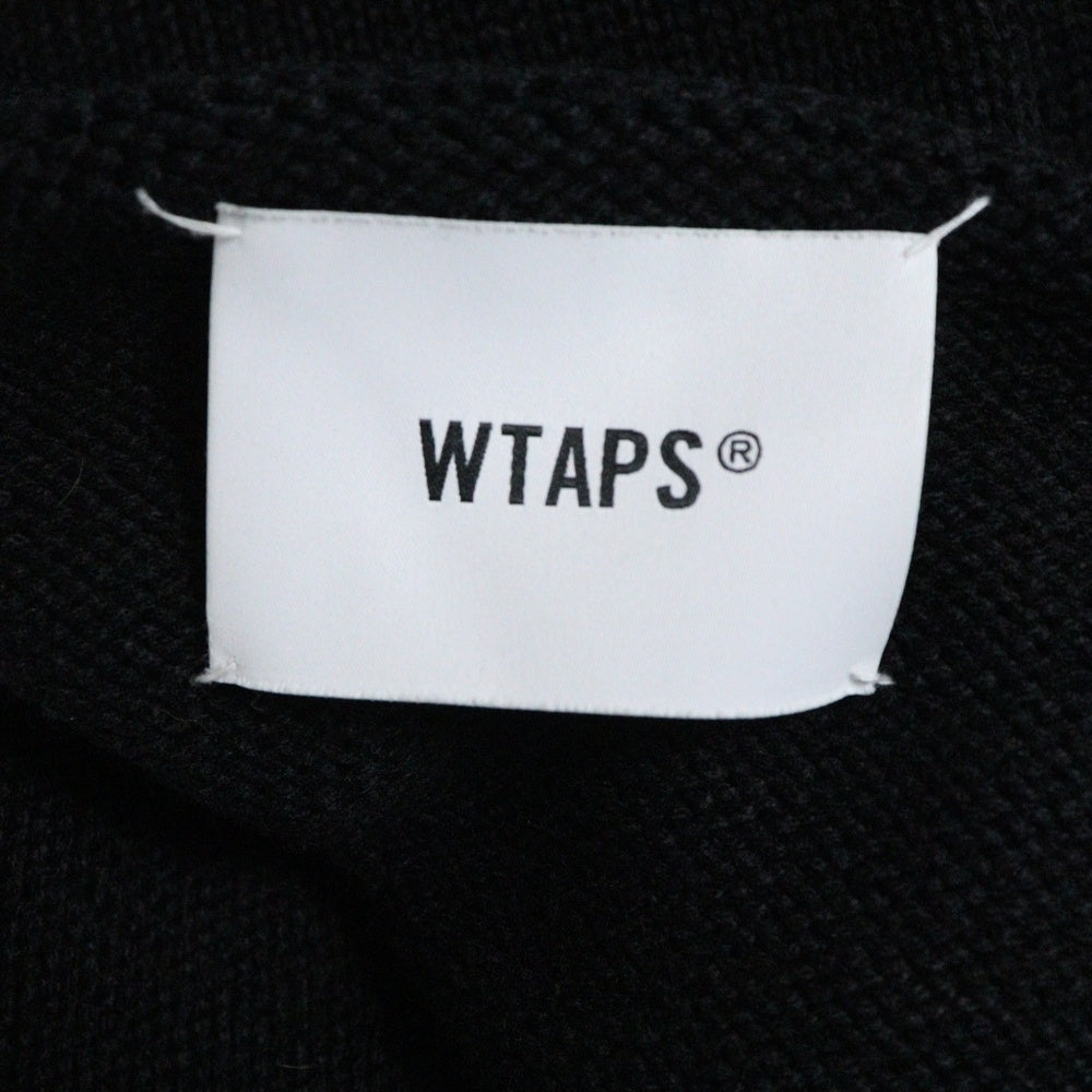 WTAPS(ダブルタップス) 21AW PALMER SWEATER POLY パーマー ポリエステルニット ジップアップ カーディガン ブラック 212MADT-KNM01