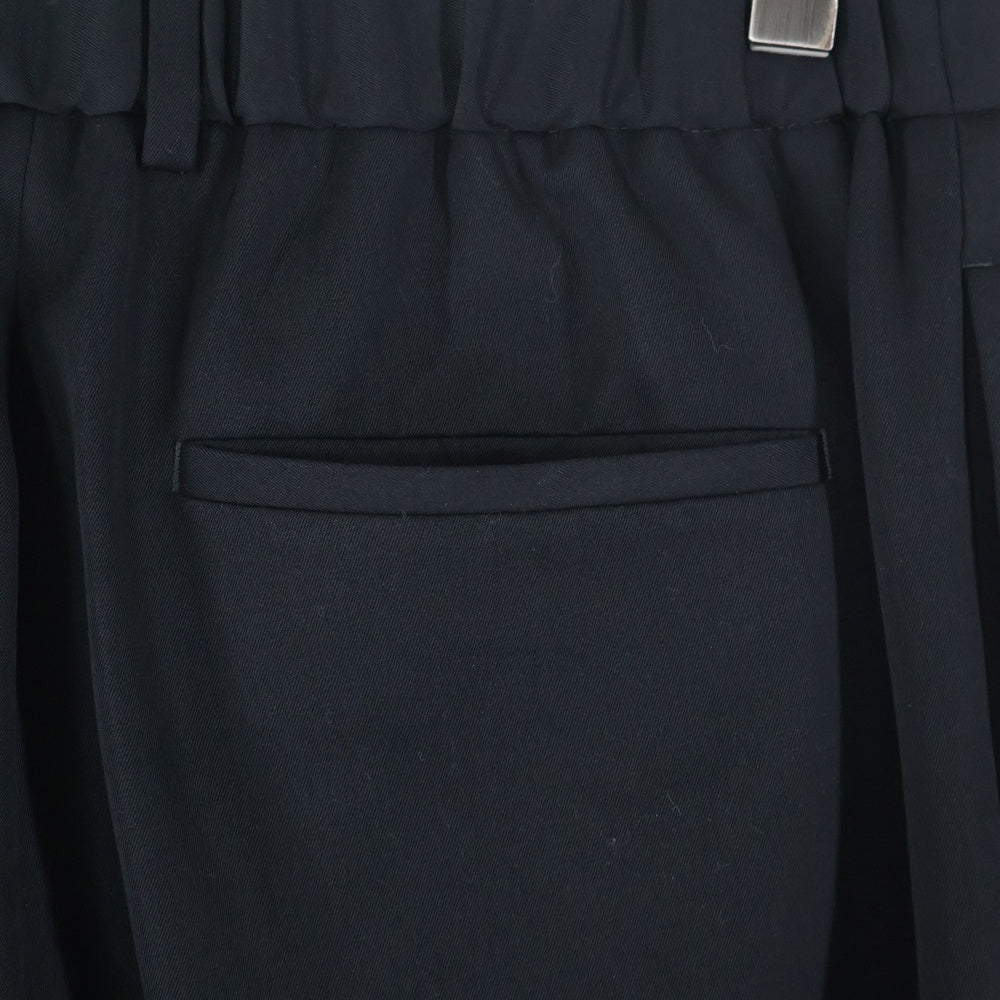 JIL SANDER(ジルサンダー) 23AW ライト ウールギャバ ストレート スラックス パンツ ブラック J22KA0127 J40117