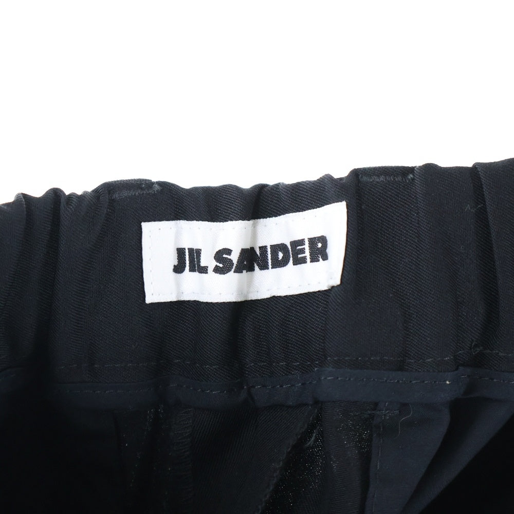 JIL SANDER(ジルサンダー) 23AW ライト ウールギャバ ストレート スラックス パンツ ブラック J22KA0127 J40117