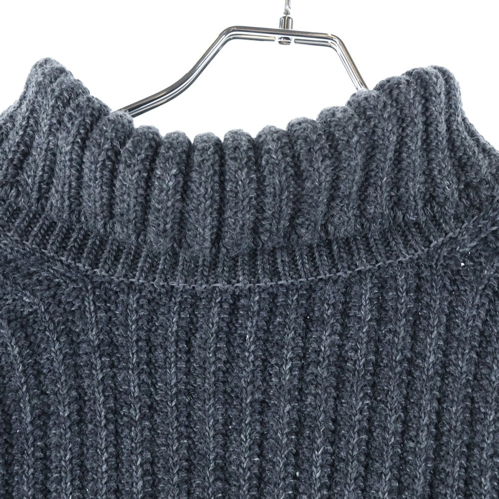 VISVIM(ヴィスヴィム) 21AW AMPLUS TURTLENECK KNIT アンプラス タートルネック ウールリネン ニット セーター チャコール 0121205012004