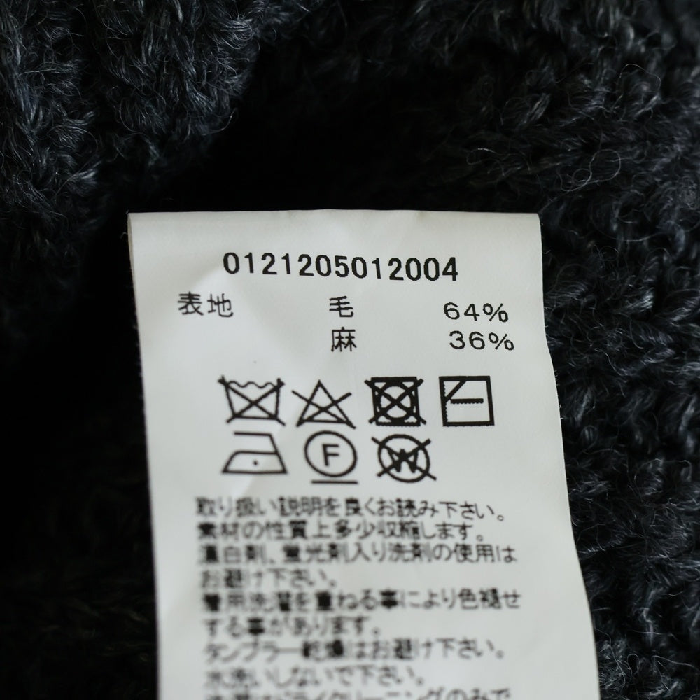 VISVIM(ヴィスヴィム) 21AW AMPLUS TURTLENECK KNIT アンプラス タートルネック ウールリネン ニット セーター チャコール 0121205012004
