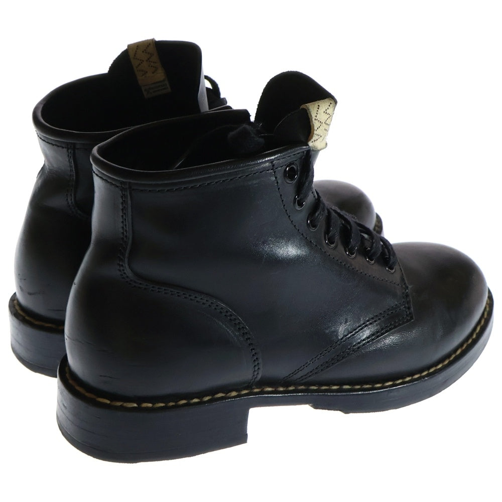 VISVIM(ヴィスヴィム) BRIGADIER BOOTS-FOLK ブリガディエ ベジタブルタンニングホースレザー ハイカット レースアップブーツ ブラック 0124102002015