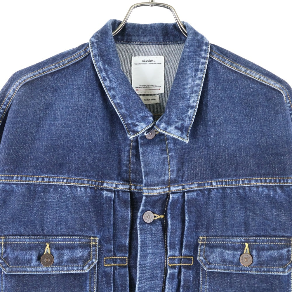 VISVIM(ヴィスヴィム) 22AW 101XX JKT 2nd セカンド型 デニムトラッカージャケット インディゴ 0122205006004