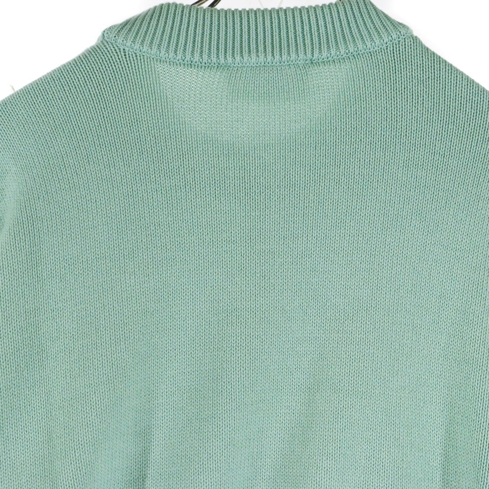 AMI Alexandre Mattiussi(アミアレクサンドルマテュッシ) BIG HEART INTARSIA OVERSIZE KNIT ビッグハート インターシャ オーバーサイズ ニット セーター グリーン E21HK009.016