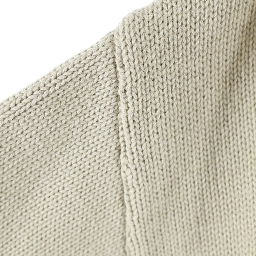 AMI Alexandre Mattiussi(アミアレクサンドルマテュッシ) BIG HEART KNIT CARDIGAN ビッグハートロゴ ニットカーディガン ベージュ E22UKC003.016