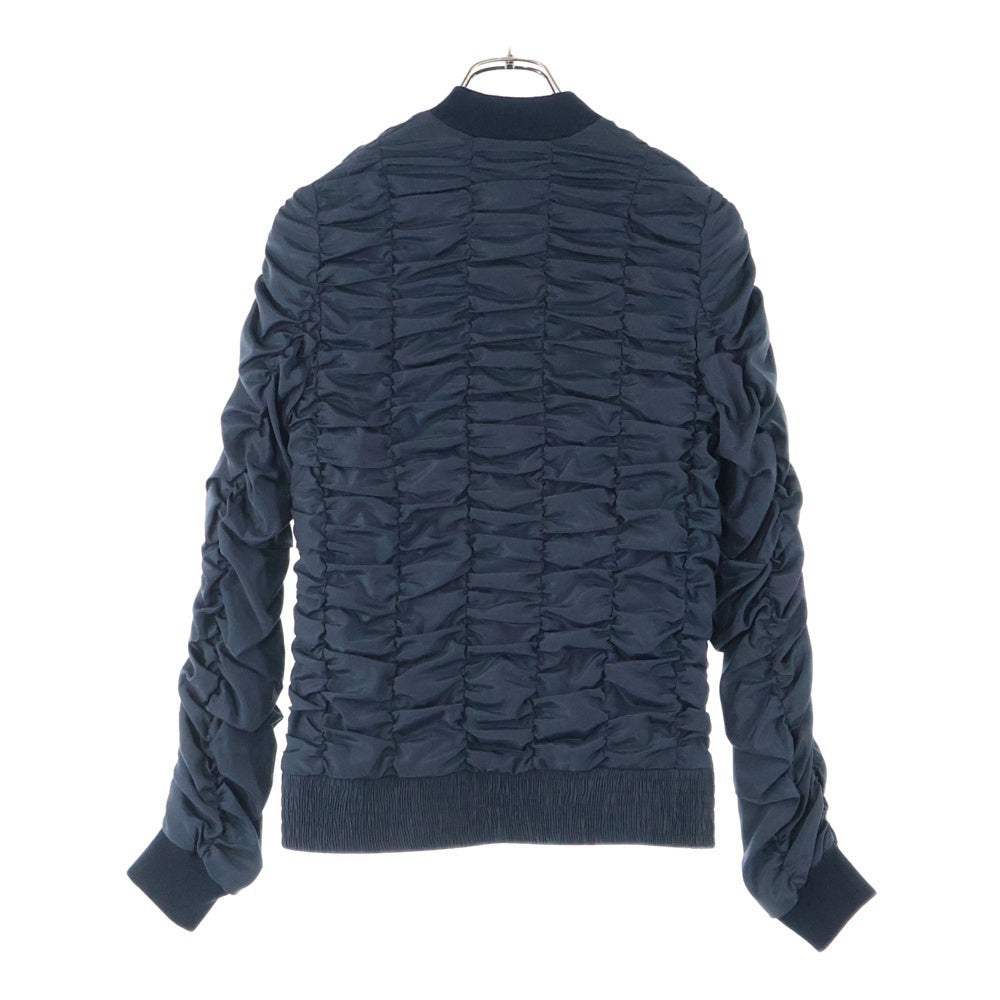 Dior HOMME(ディオールオム) 07SS シャーリング ジップアップ ジャケット ブルゾン ブラック 7E3140350050