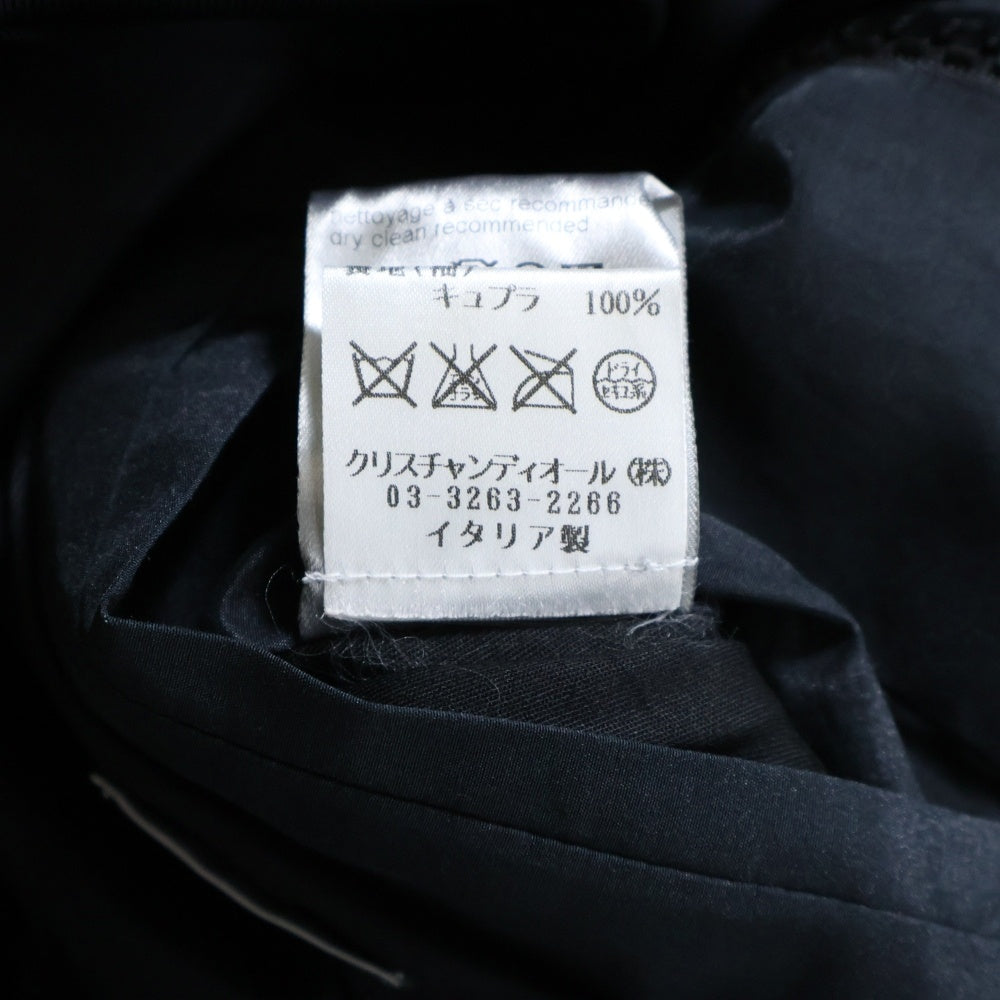Dior HOMME(ディオールオム) 07SS シャーリング ジップアップ ジャケット ブルゾン ブラック 7E3140350050