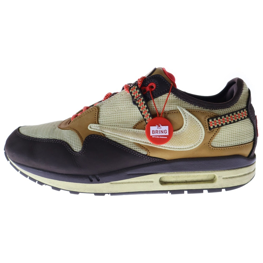 NIKE(ナイキ) × TRAVIS SCOTT AIR MAX 1 CACTUS BROWN トラヴィススコット エアマックス 1 カクタス ローカットスニーカー ブラウン US12/30.0cm DO9392-200