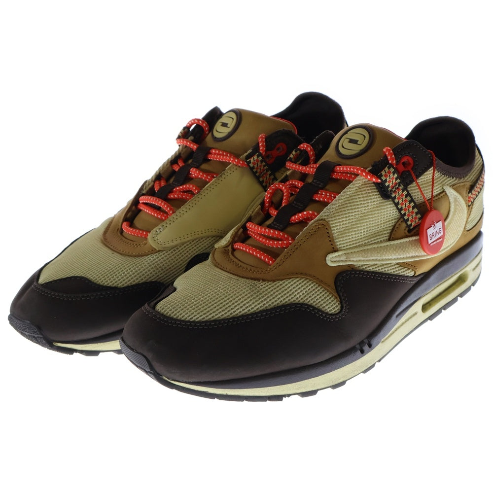 NIKE(ナイキ) × TRAVIS SCOTT AIR MAX 1 CACTUS BROWN トラヴィススコット エアマックス 1 カクタス ローカットスニーカー ブラウン US12/30.0cm DO9392-200