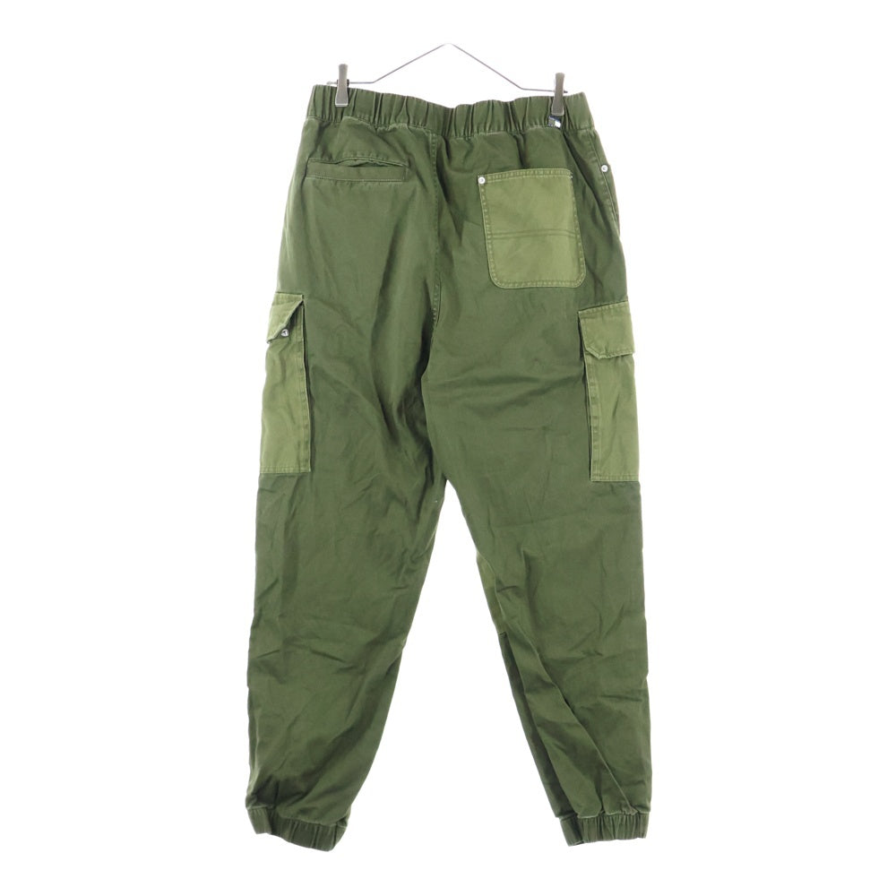 TOMMY HILFIGER(トミーヒルフィガー) ロゴパッチ コットン トラック カーゴパンツ カーキ MW36227