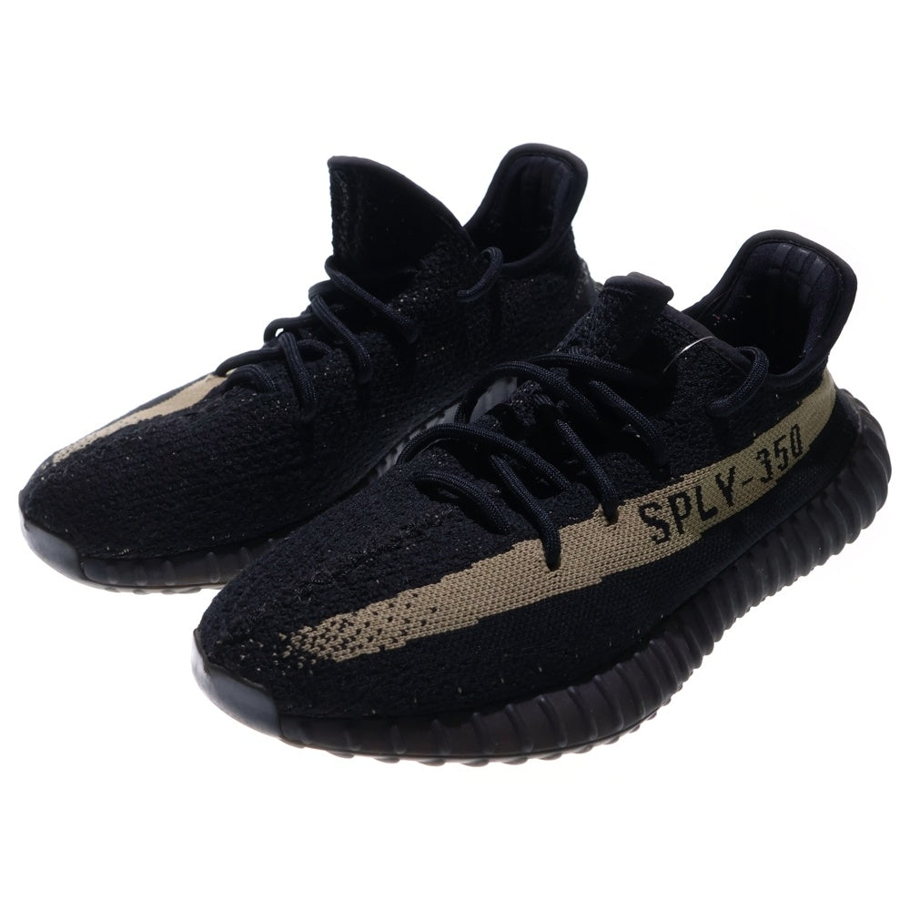 adidas(アディダス) YEEZY BOOST 350 V2 Core Black Green イージーブースト コアブラック グリーン ローカットスニーカー ブラック/グリーン US8.5/26.5cm BY9611