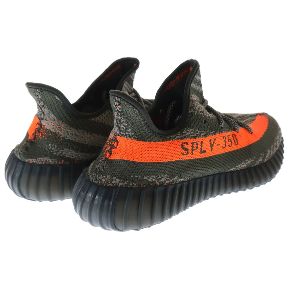 adidas(アディダス) YEEZY BOOST 350 V2 CABON BELUGA イージーブースト カーボン ベルーガ ローカットスニーカー グレー/オレンジ US9.5/27.5cm HQ7045