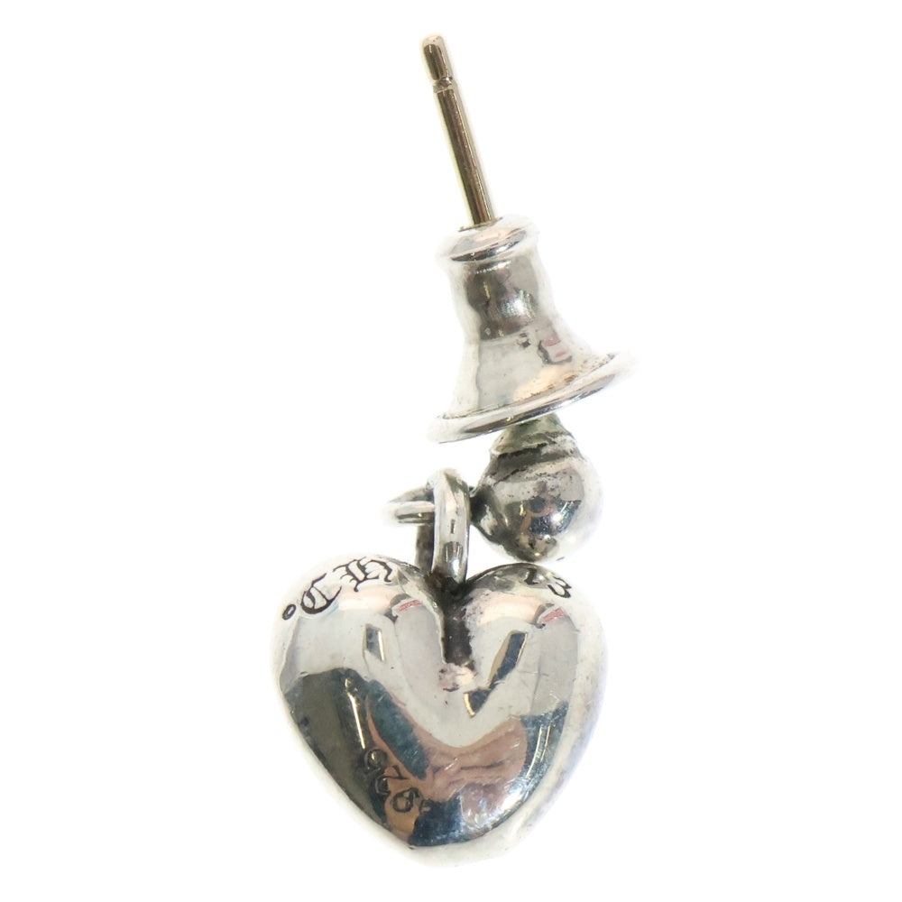 CHROME HEARTS(クロムハーツ) HEART DRP ハートドロップド ピアス シルバー