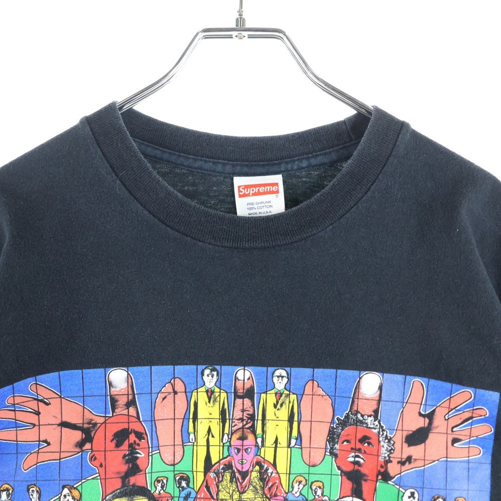 SUPREME(シュプリーム) Gilbert & George DEATH AFTER LIFE L/S Tee ギルバート&ジョージ デスアフターライフ クルーネック 長袖Tシャツ カットソー ブラック