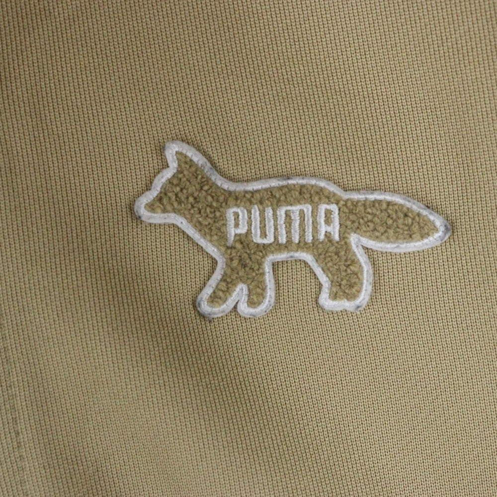 PUMA(プーマ) ×MAISON KITSUNE T7 TRACK TOP JACKET メゾンキツネ ロゴパッチ トラックジャケット ベージュ 530427-98