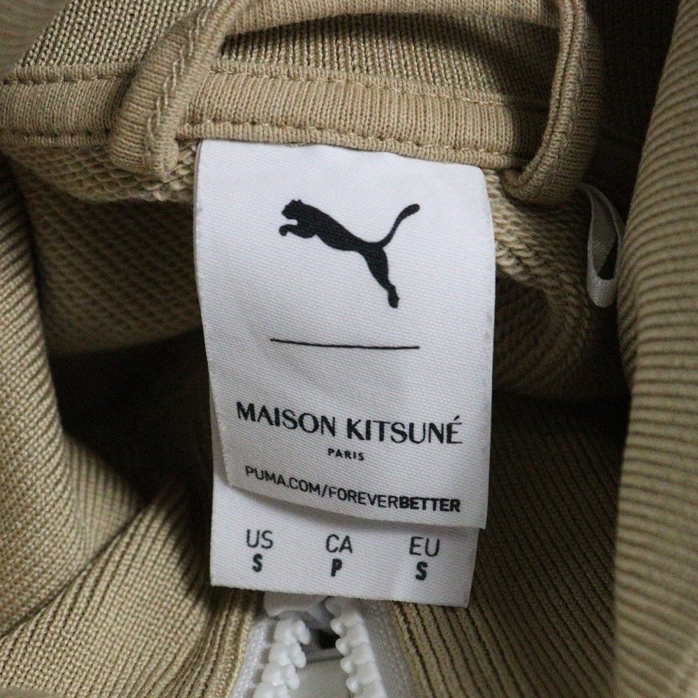 PUMA(プーマ) ×MAISON KITSUNE T7 TRACK TOP JACKET メゾンキツネ ロゴパッチ トラックジャケット ベージュ 530427-98