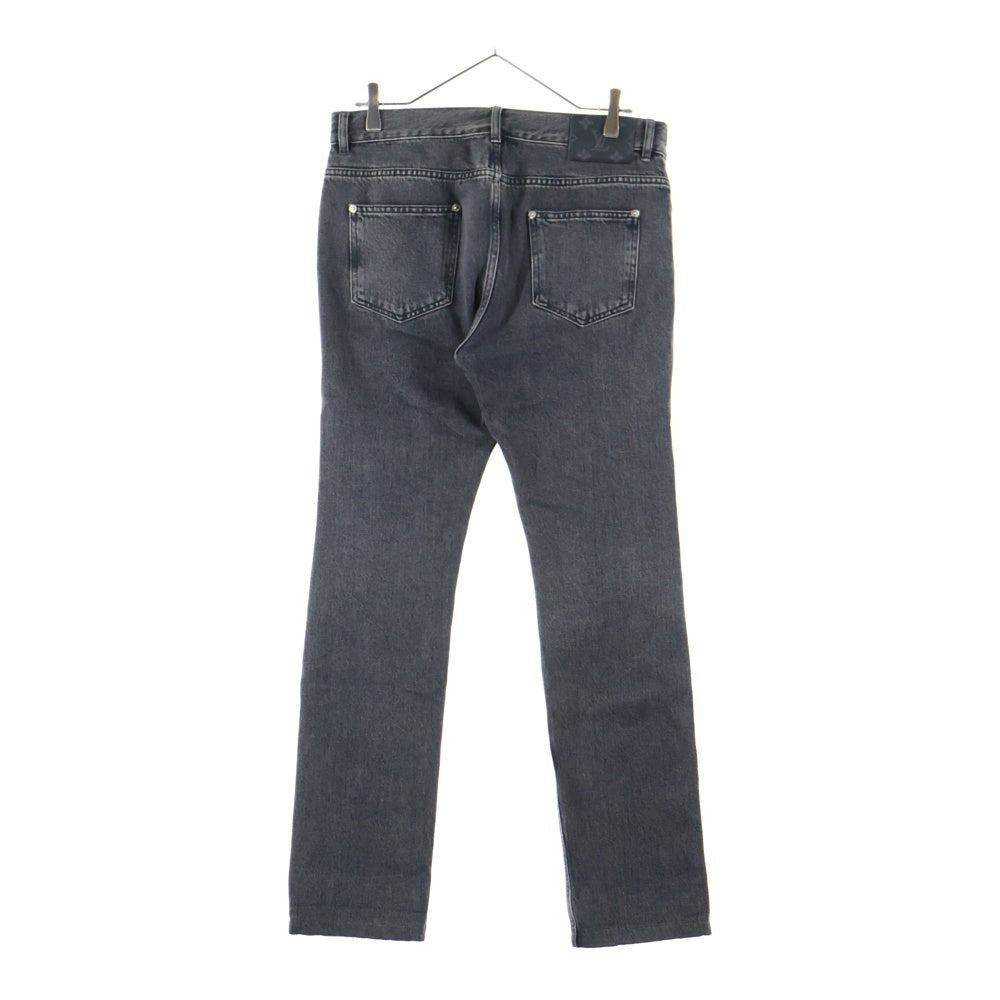 LOUIS VUITTON(ルイヴィトン) 17SS SLIM スリムフィット ジップフライ デニムパンツ ブラック RM171Q DK9 HAD60W