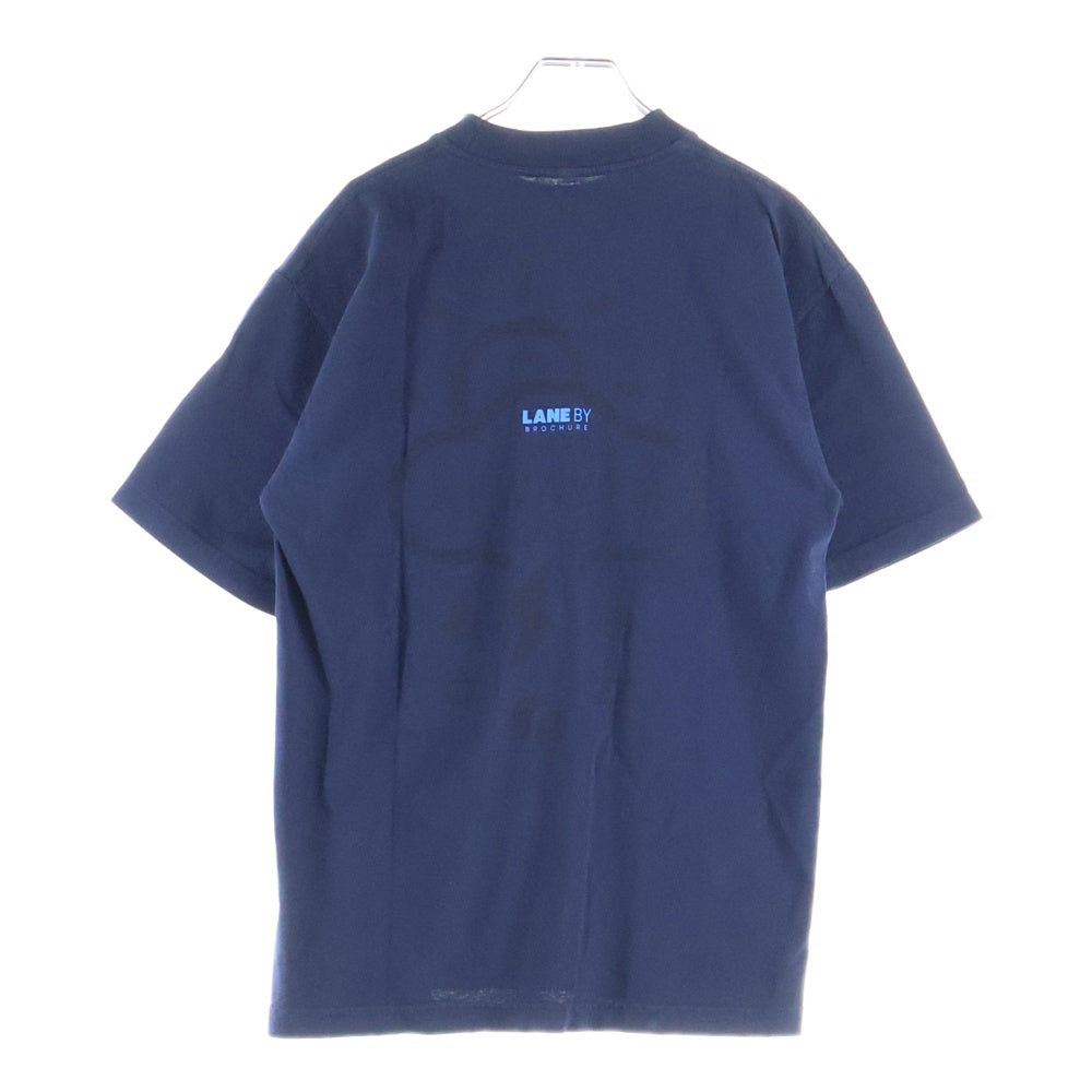 LANE BY BROCHURE(レーンバイブローシュアー) ×ALWAYTH ×Setinn PROOF TEE オルウェイズ セットイン プルーフ Tシャツ ネイビー