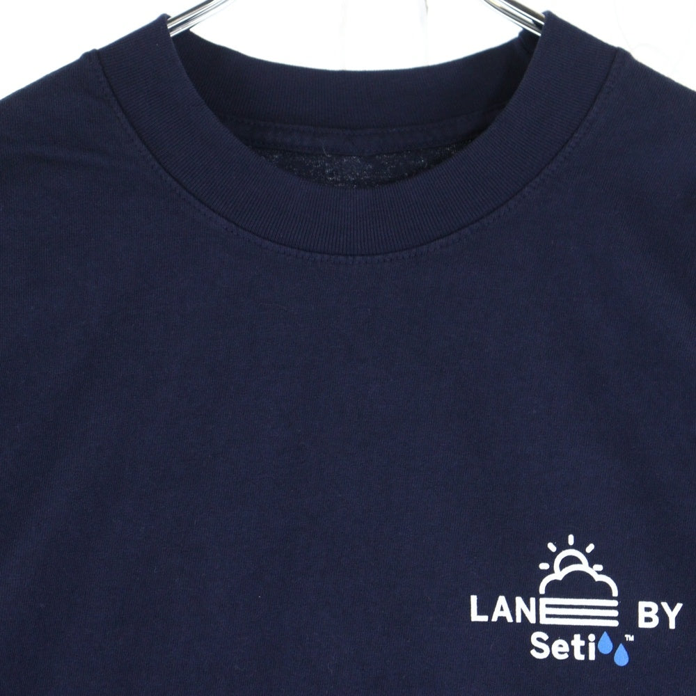 LANE BY BROCHURE(レーンバイブローシュアー) ×ALWAYTH ×Setinn PROOF TEE オルウェイズ セットイン プルーフ Tシャツ ネイビー