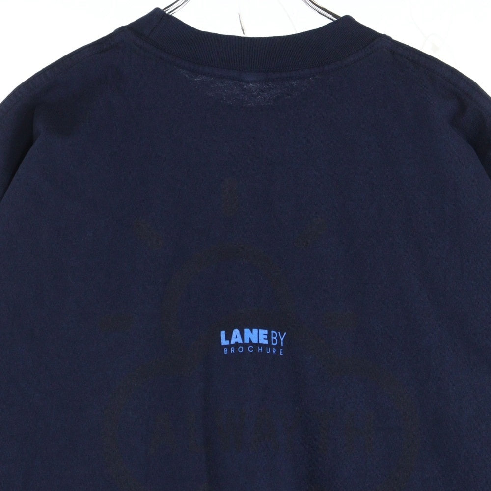 LANE BY BROCHURE(レーンバイブローシュアー) ×ALWAYTH ×Setinn PROOF TEE オルウェイズ セットイン プルーフ Tシャツ ネイビー