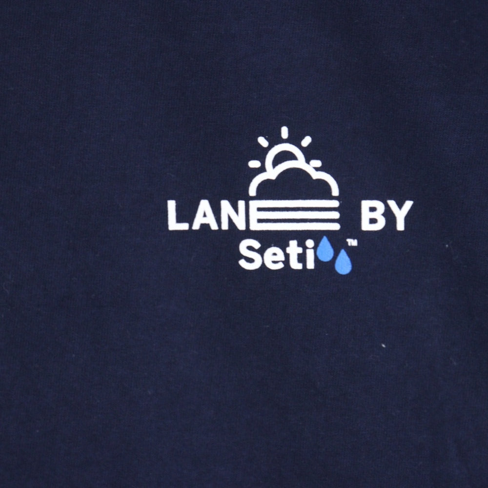 LANE BY BROCHURE(レーンバイブローシュアー) ×ALWAYTH ×Setinn PROOF TEE オルウェイズ セットイン プルーフ Tシャツ ネイビー
