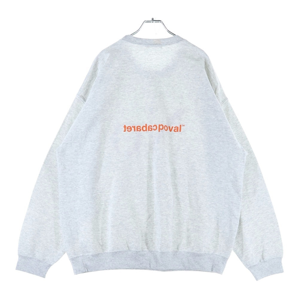 CABARET POVAL(キャバレーポバール) NO CREWNECK クルーネックスウェットトレーナー グレー