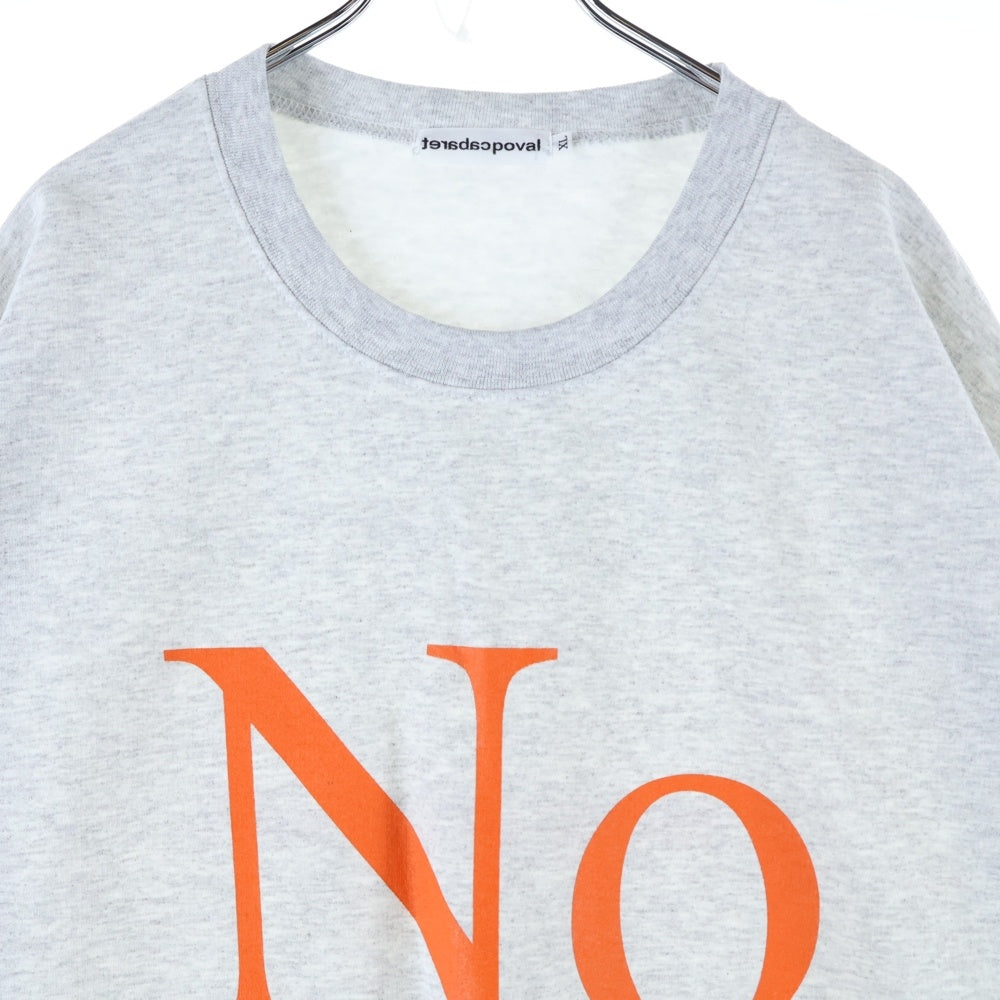 CABARET POVAL(キャバレーポバール) NO CREWNECK クルーネックスウェットトレーナー グレー