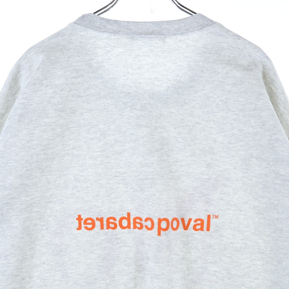 CABARET POVAL(キャバレーポバール) NO CREWNECK クルーネックスウェットトレーナー グレー