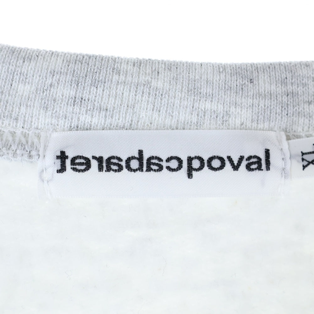 CABARET POVAL(キャバレーポバール) NO CREWNECK クルーネックスウェットトレーナー グレー