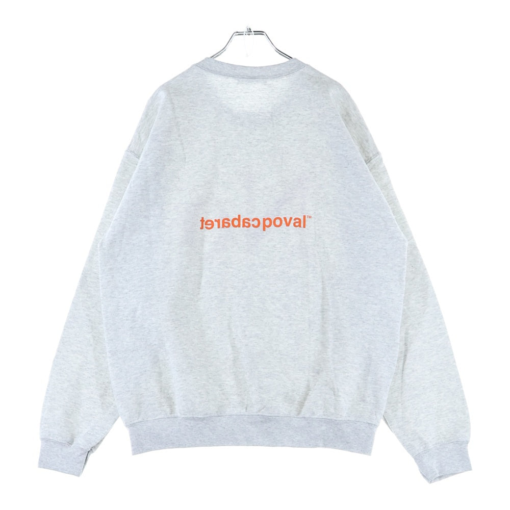 CABARET POVAL(キャバレーポバール) NO CREWNECK クルーネックスウェットトレーナー グレー