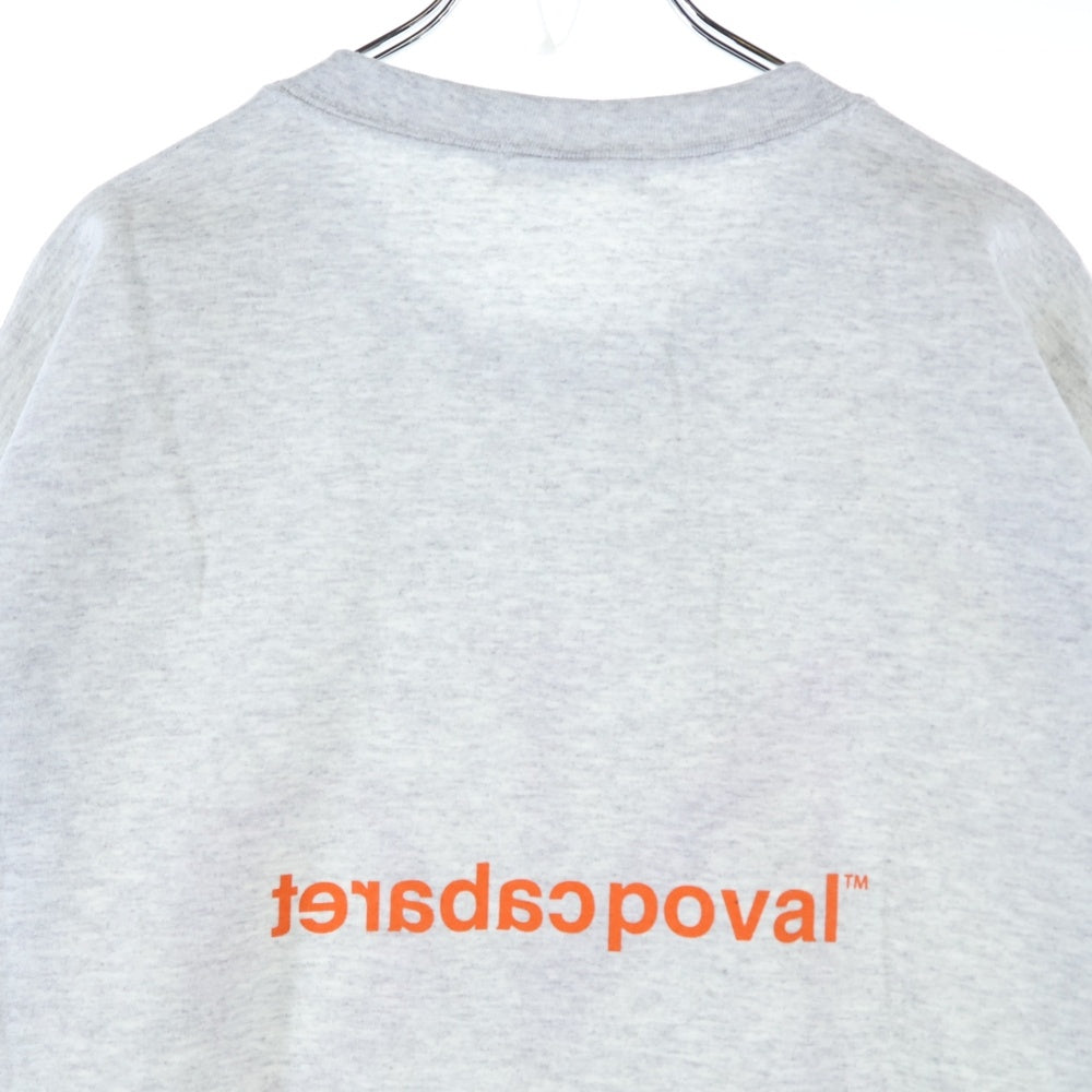 CABARET POVAL(キャバレーポバール) NO CREWNECK クルーネックスウェットトレーナー グレー