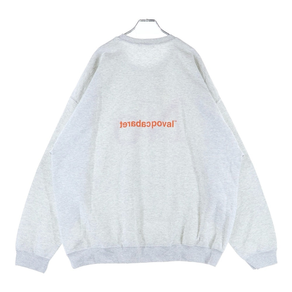 CABARET POVAL(キャバレーポバール) NO CREWNECK クルーネックスウェットトレーナー グレー