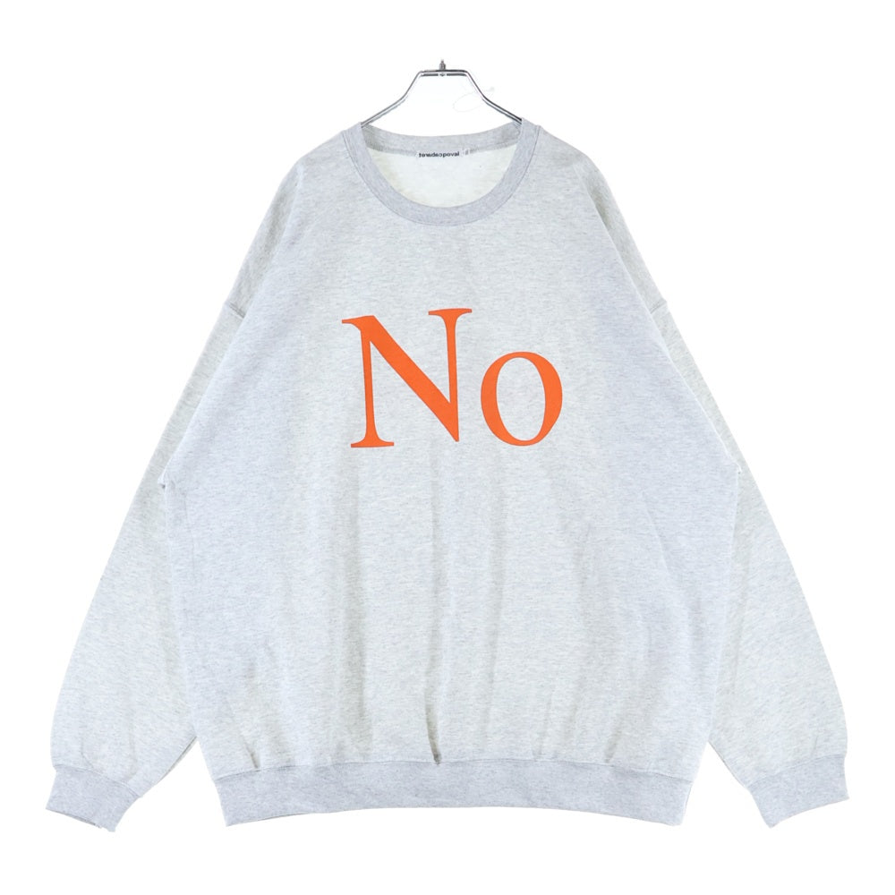 CABARET POVAL(キャバレーポバール) NO CREWNECK クルーネックスウェットトレーナー グレー