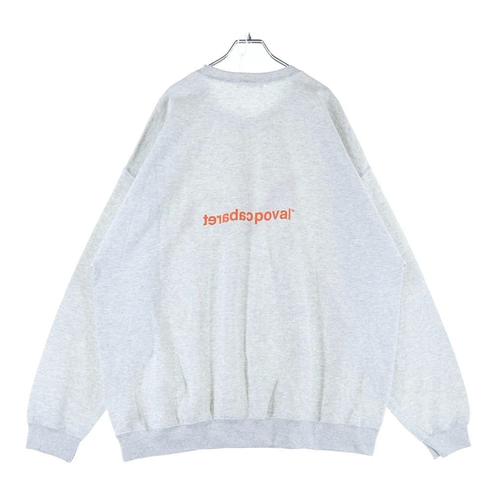 CABARET POVAL(キャバレーポバール) NO CREWNECK クルーネックスウェットトレーナー グレー