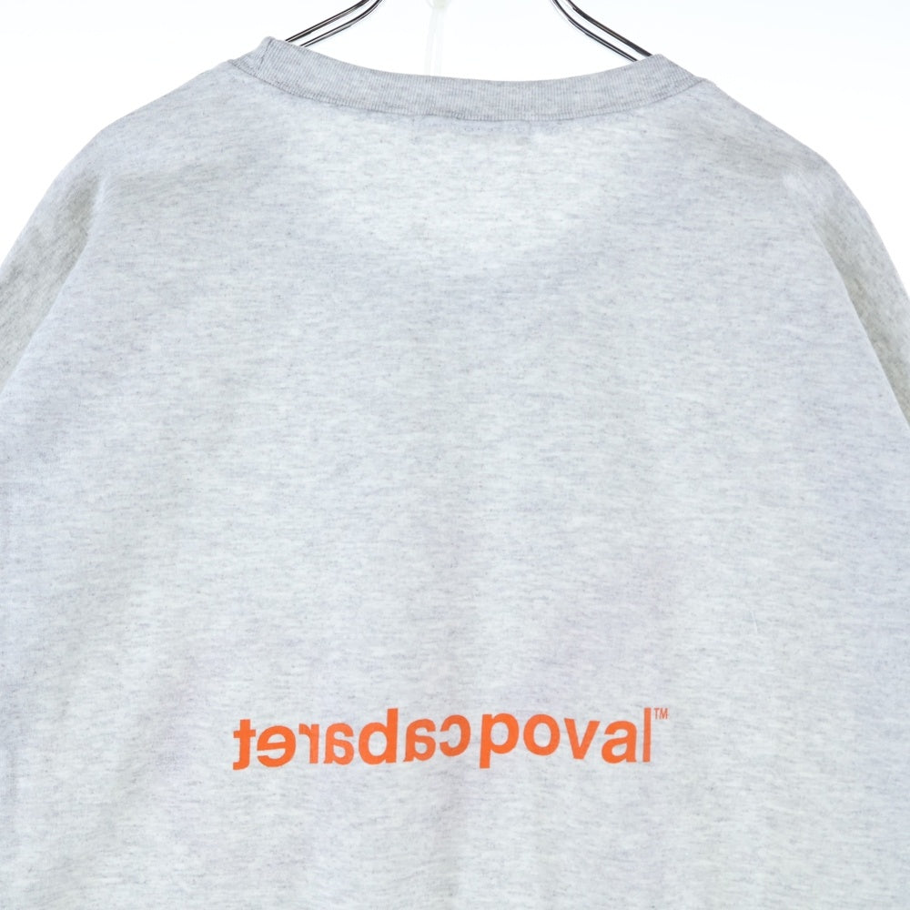 CABARET POVAL(キャバレーポバール) NO CREWNECK クルーネックスウェットトレーナー グレー
