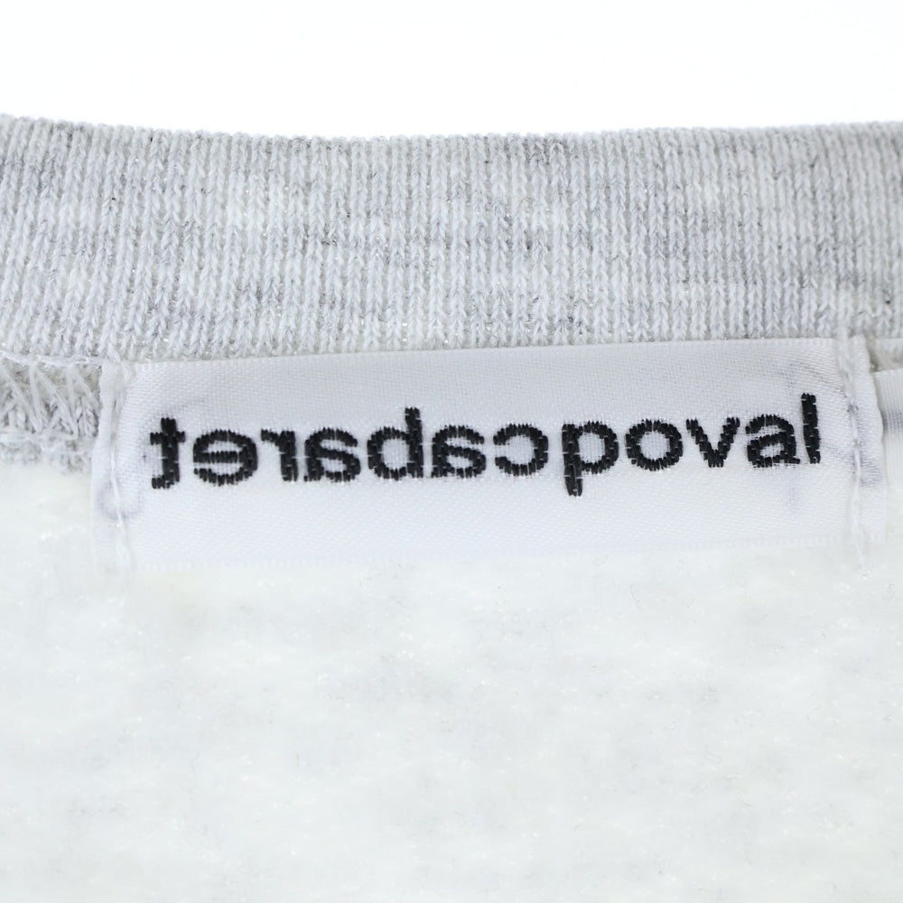 CABARET POVAL(キャバレーポバール) NO CREWNECK クルーネックスウェットトレーナー グレー