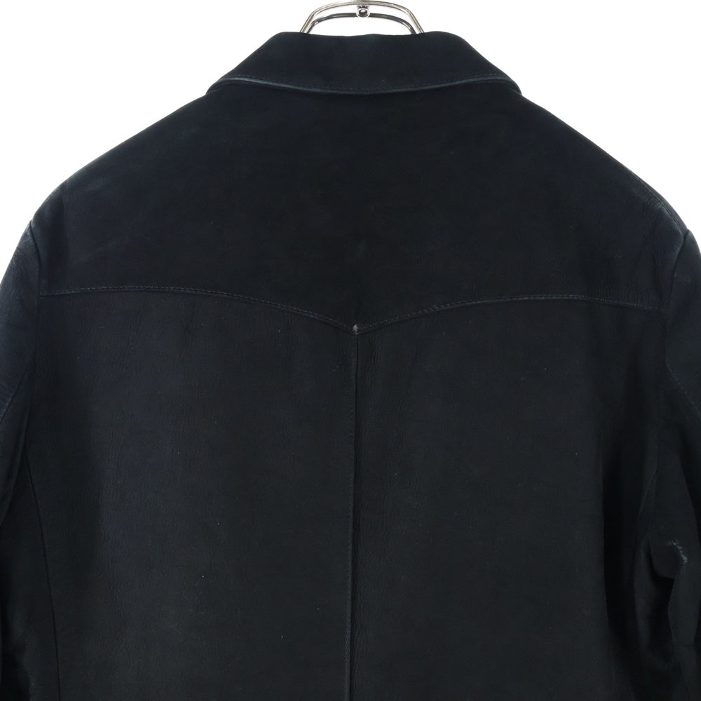 WACKO MARIA(ワコマリア) LEATHER JACKET レザージャケット テーラード パイソンライナー ブラック