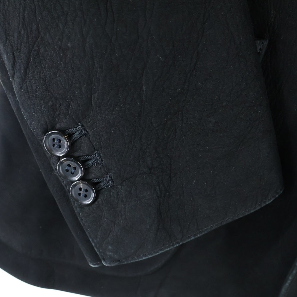WACKO MARIA(ワコマリア) LEATHER JACKET レザージャケット テーラード パイソンライナー ブラック