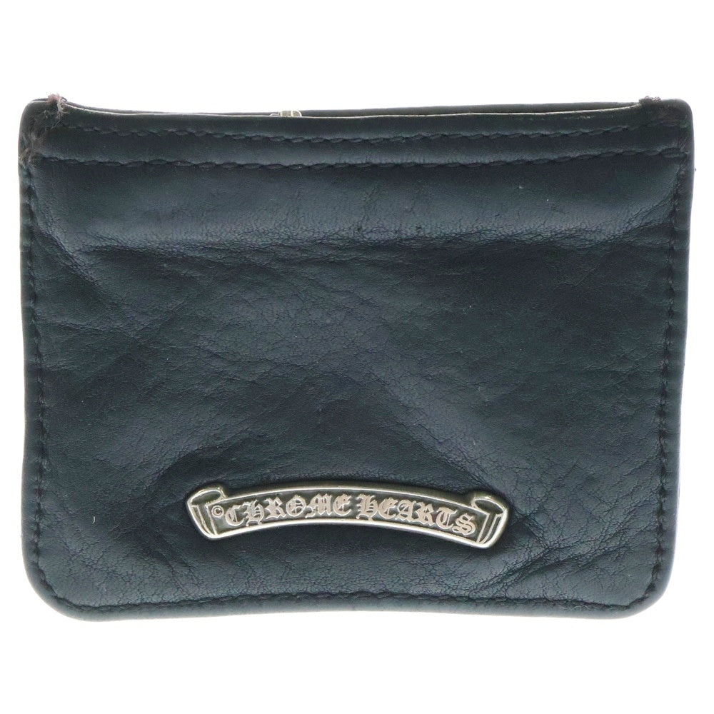 CHROME HEARTS(クロムハーツ) ZPR CHNG PURSE2 チェンジパース #2ダガージップコインケース レザー ブラック