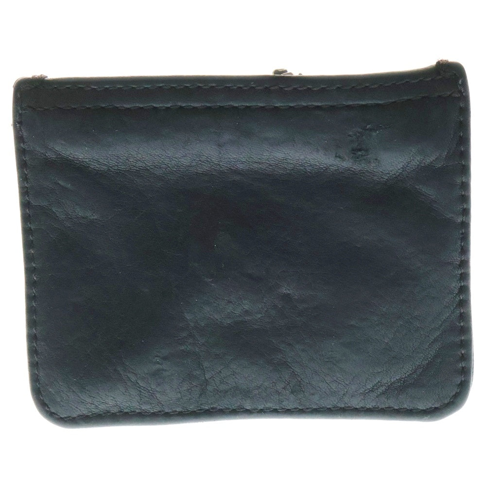 CHROME HEARTS(クロムハーツ) ZPR CHNG PURSE2 チェンジパース #2ダガージップコインケース レザー ブラック