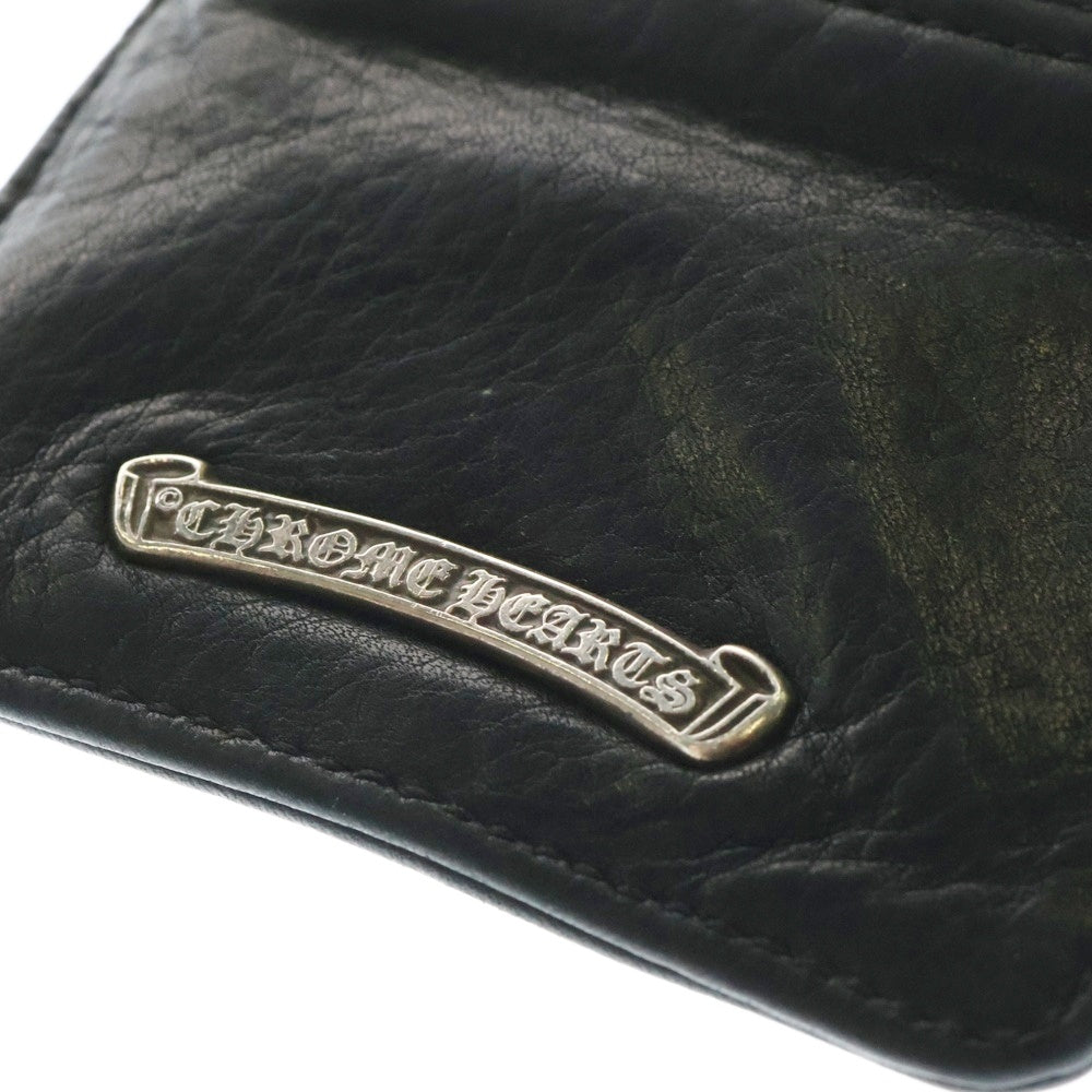 CHROME HEARTS(クロムハーツ) ZPR CHNG PURSE2 チェンジパース #2ダガージップコインケース レザー ブラック
