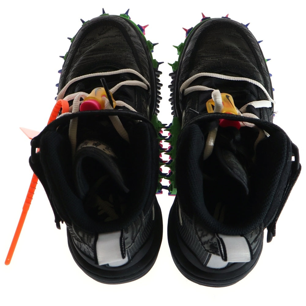 NIKE(ナイキ) ×Off-White AIR FORCE 1 MID オフホワイト エアフォース1 ミッドカットスニーカー レディース ブラック US5/23.5cm DO6290-001