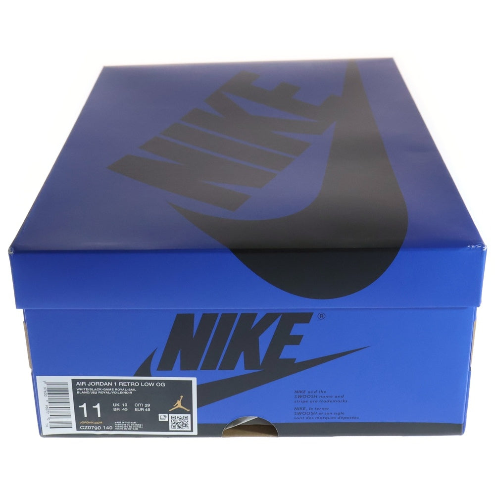 NIKE(ナイキ) AIR JORDAN 1 LOW GAME ROYAL エアジョーダン 1 ゲームロイヤル ローカットスニーカー ホワイト/ブルー US11/29cm CZ0790-140